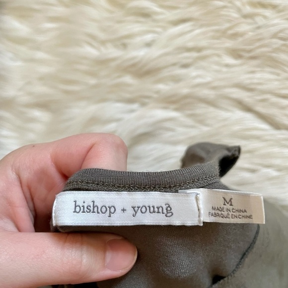 BISHOP + YOUNG Paulina Faux Suede Olive Tank Top - Picture 8 of 8